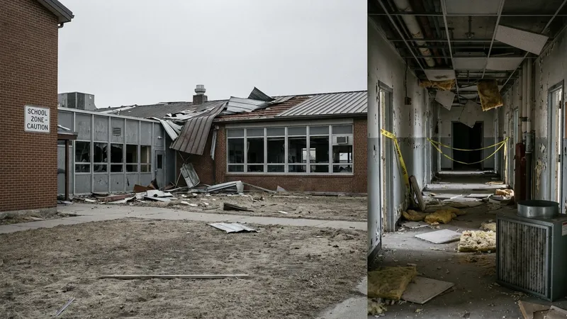 Montana Windstorm Scatters School Asbestos