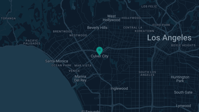 Map of Culver City, California — 2 documented asbestos exposure sites
