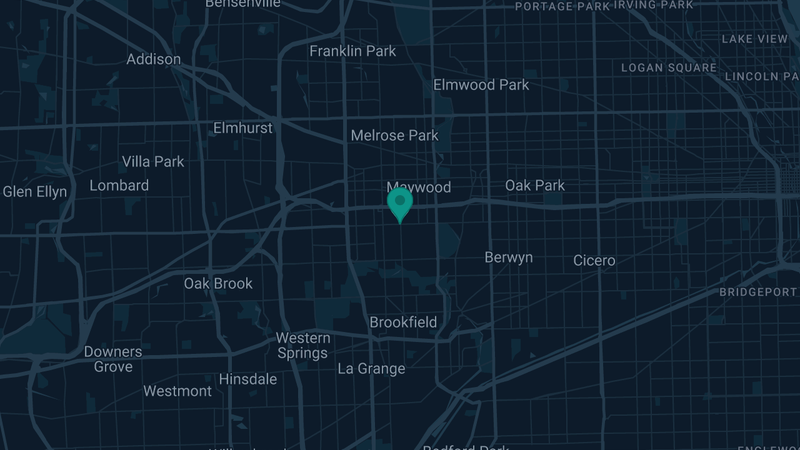 Map of Broadview, Illinois — 3 documented asbestos exposure sites