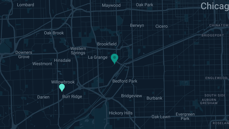 Map of McCook, Illinois — 4 documented asbestos exposure sites