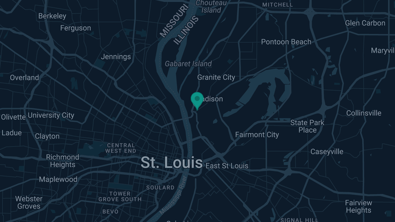 Map of Venice, Illinois — 2 documented asbestos exposure sites