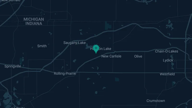 Map of E. Chicago, Indiana: 4 documented asbestos exposure sites