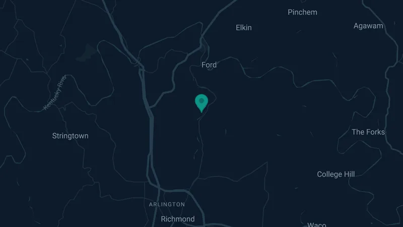Map of Premium, Kentucky: 2 documented asbestos exposure sites