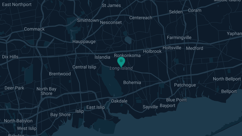 Map of Long Island, New York — 2 documented asbestos exposure sites