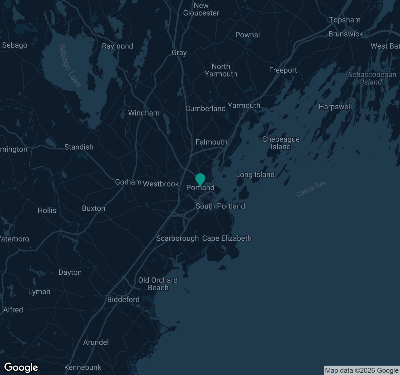 Map of documented asbestos exposure sites in Maine