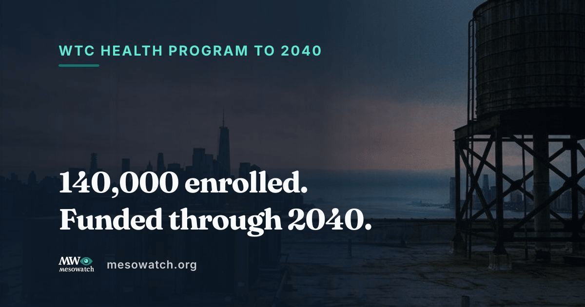 Wtc Program No One Publishes the WTC Program's Mesothelioma Case Count | MesoWatch ...